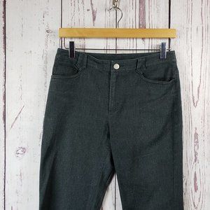 Ann Taylor Loft Womens Denim Jeans Size 6P Straight Leg Stretch Black